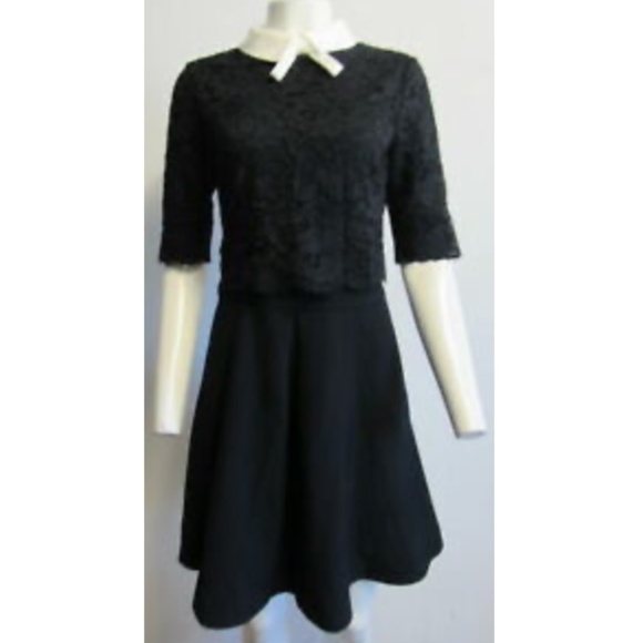 TED BAKER Women's Blue Lace Dress sz 4/US10